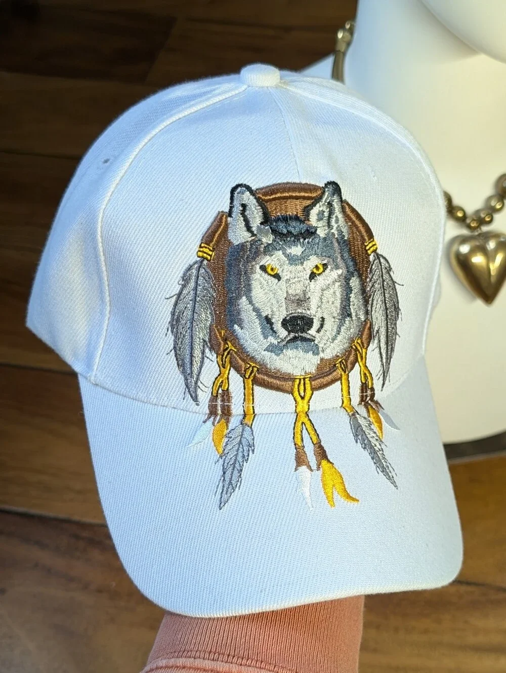 Native Pride Dreamcatcher Wolf Hat (OS)